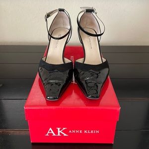 Anne Klein Patent Ankle Strap Heels